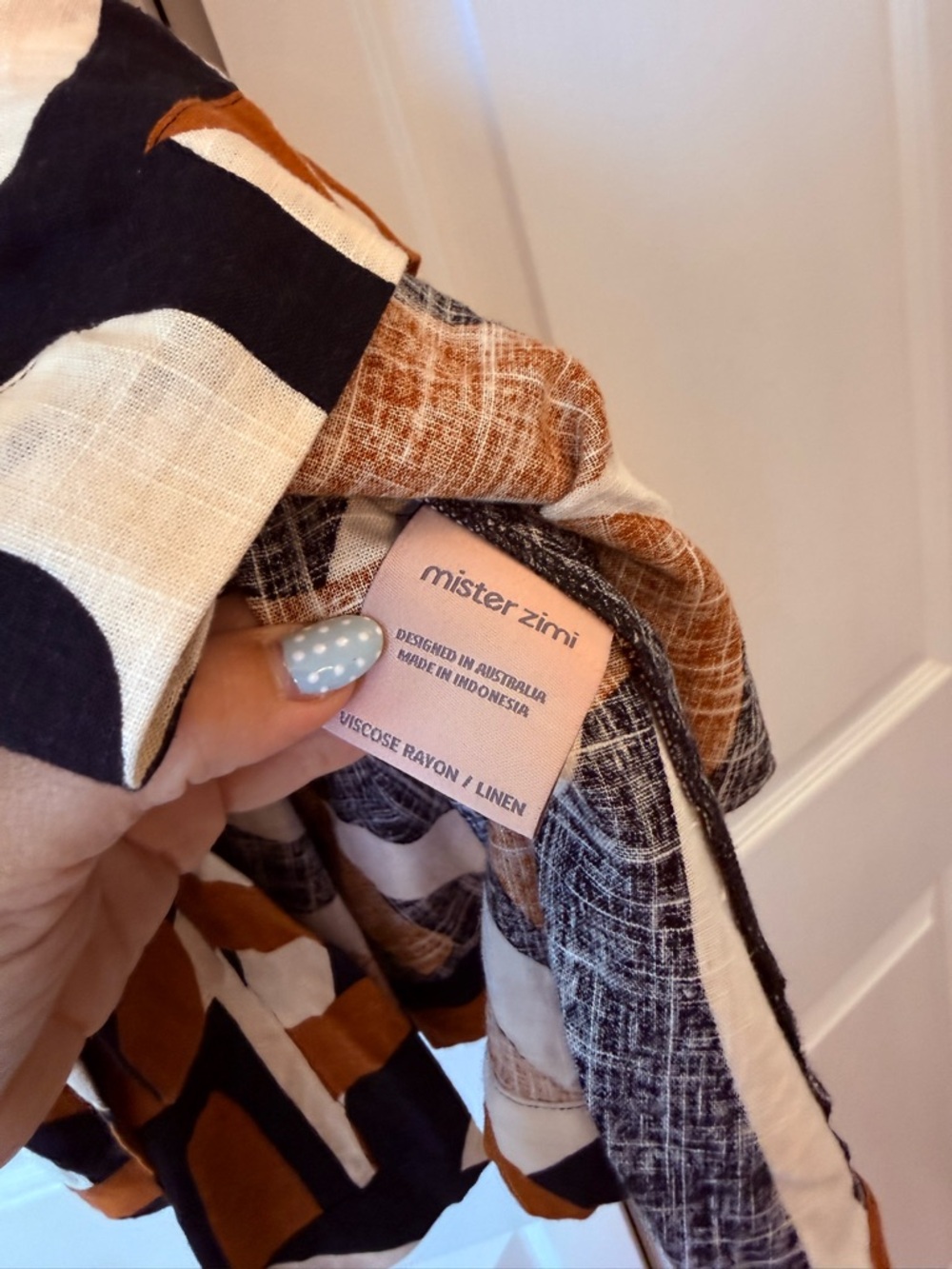 Mister Zimi mini wrap dress linen - Picture 5 of 6